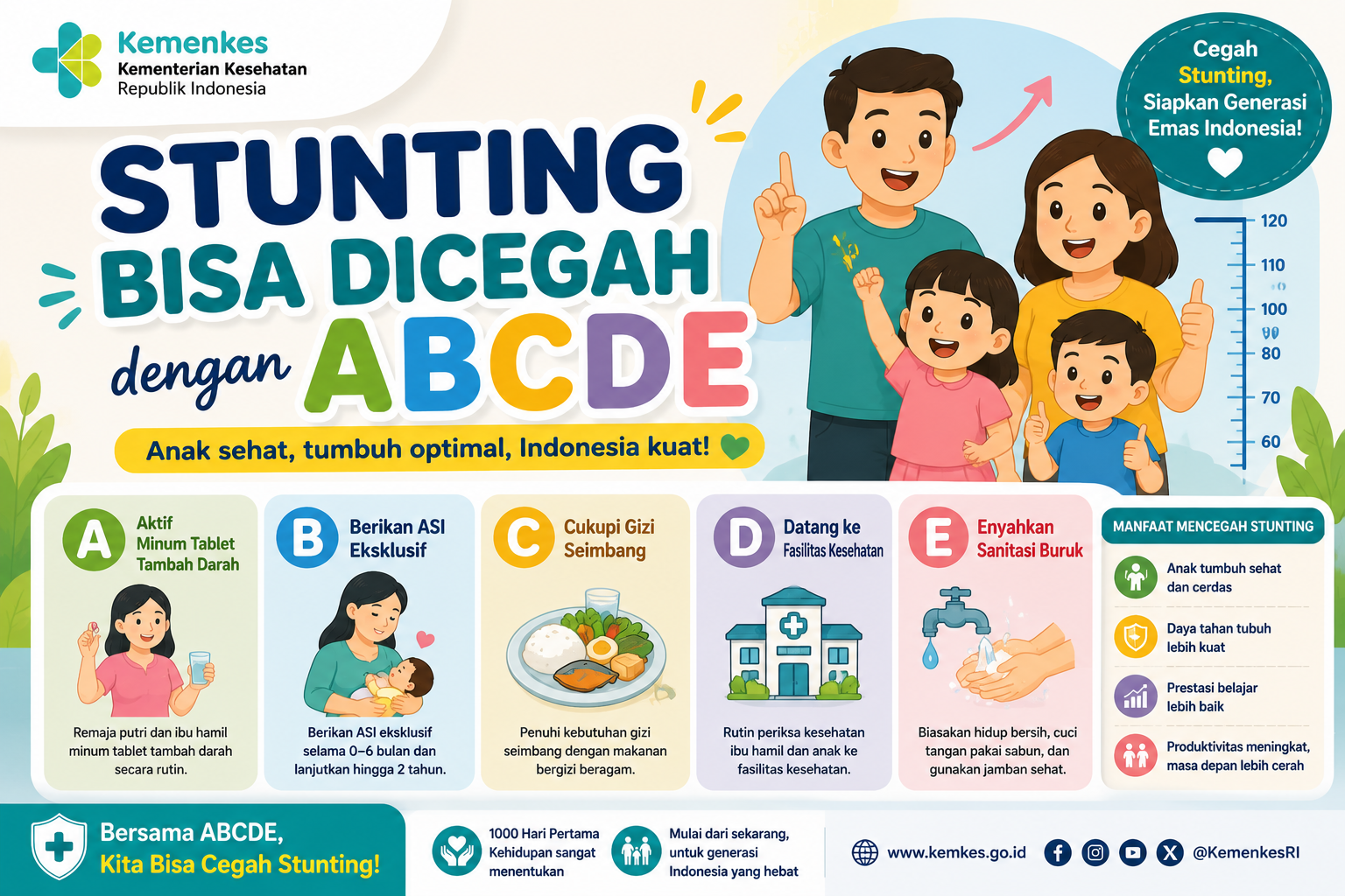 Stunting Bisa Dicegah dengan ABCDE
